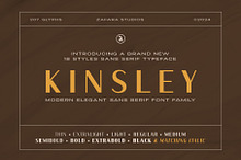 Kinsley - Modern Elegant Sans Serif