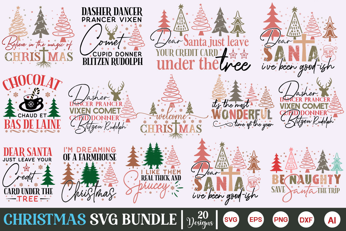 Mega Christmas Farmhouse Bundle, an Object Graphic by GraphicPicker (Photo 8 of 10)