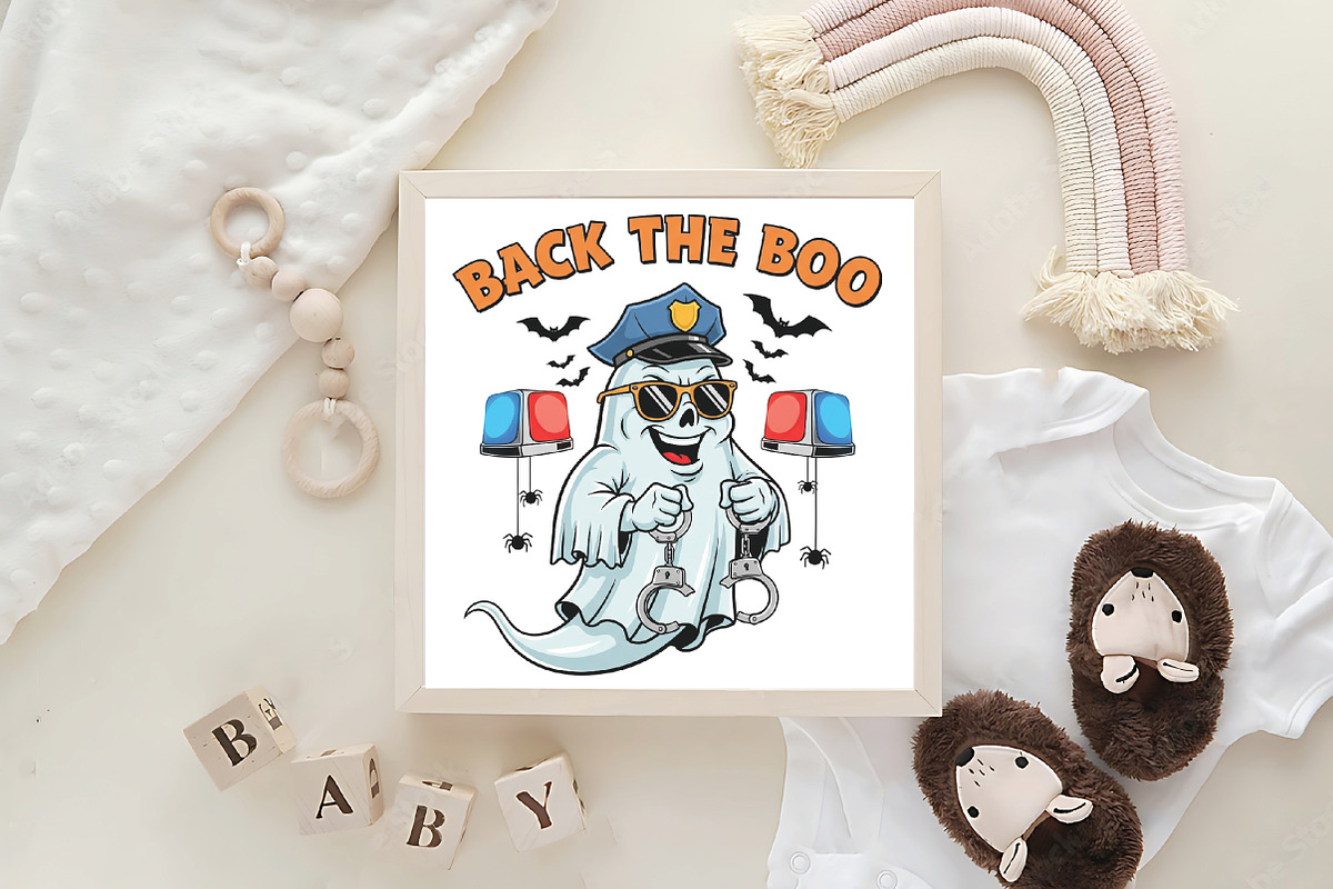 Back The Boo Ghost PNG, an Illustration by CraftArtStudio (Photo 4 of 4)