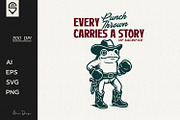 Vintage Cowboy Boxer Frog T-Shirt, an Animal Illustration by shaondesigns (Thumbnail 1 of 4)