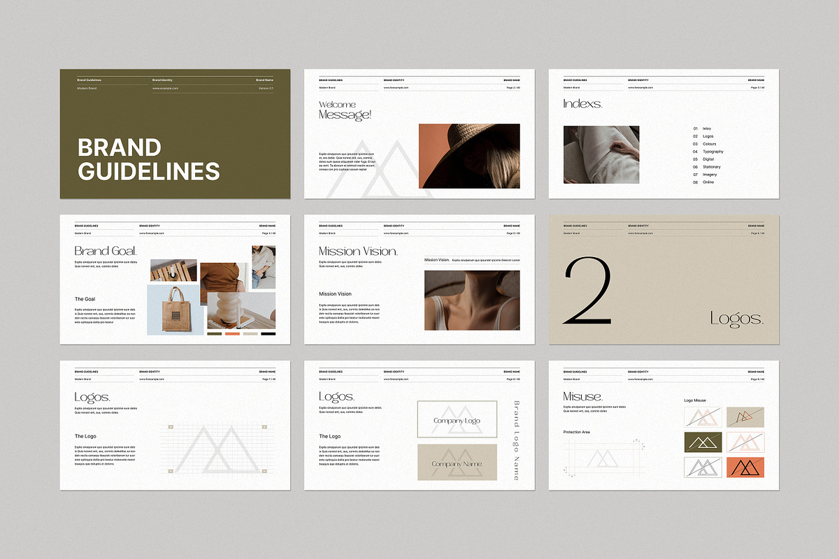Brand Guidelines, a Templates & Theme by creathrivestudio (Photo 6 of 13)