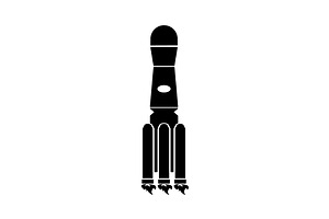 Rocket Icon. Vector Illustration