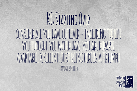 KG Starting Over