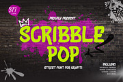 Scribble Pop - Street Graffiti Font, a Handwritten Font by twinstd (Thumbnail 1 of 9)