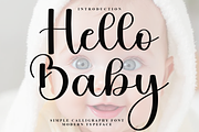 Hello Baby, a Handwritten Font by FreshTypeINK (Thumbnail 1 of 7)