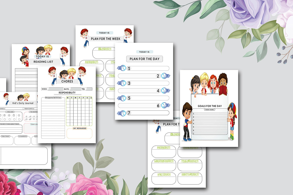 Homeschool Planner for Kids, a Stationery Template by design_hut (Photo 3 of 3)
