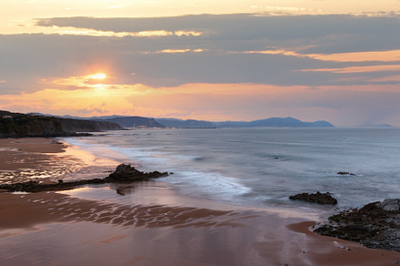Twilight ocean coast view., a Nature Photo by YuriyB