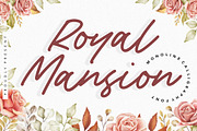 Royal Mansion - Monoline Font, a Script Font by Balpirick Studio (Thumbnail 1 of 7)