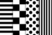 Black & White Seamless Patterns, a Pattern Graphic by OwlAndFern (Thumbnail 2 of 8)