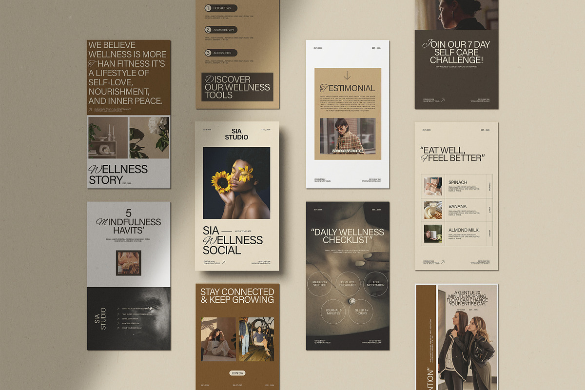 SIA Wellness Social Media Template preview 6