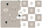 Cute snowman and plaid pattern, a Pattern Graphic by lindoet23 (Thumbnail 1 of 3)