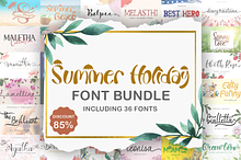 Summer Holiday Font Bundle