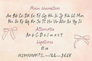 Pen Ink Script font Simple Things, a Script Font by TD fonts (Thumbnail 6 of 8)