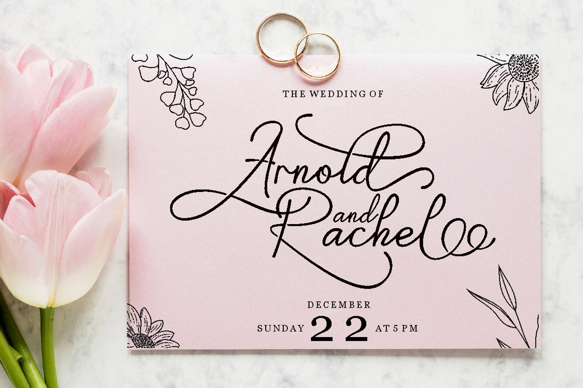 Bright Bride - Beautiful Script Font, a Script Font by PutraCetol Studio (Photo 3 of 11)