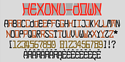 Hexonu, a Sans Serif Font by Ingrimayne Type (Thumbnail 6 of 8)