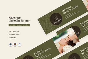Kazenote - Linkedin Banner, a Social Media Template by Fannan Studio