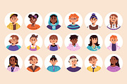 Happy children, cute kid avatars set, a Person Illustration by PaperTrident (Thumbnail 2 of 2)