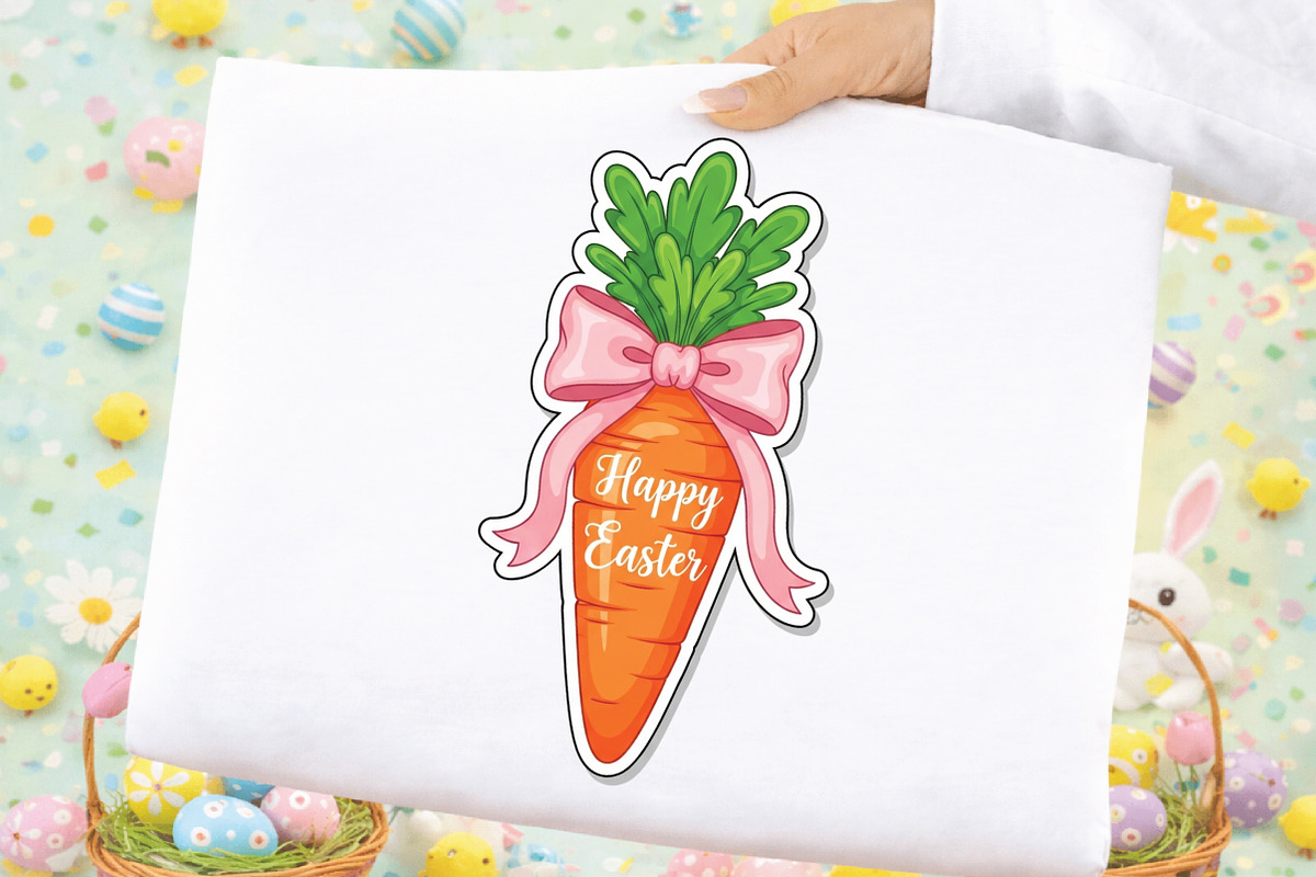 Happy Easter Carrot PNG, an Illustration by Black Bird Studio (Photo 1 of 3)