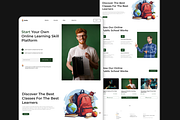 Education Website Landing Page, an UI Kit Template by Hammad Arif (Thumbnail 2 of 2)