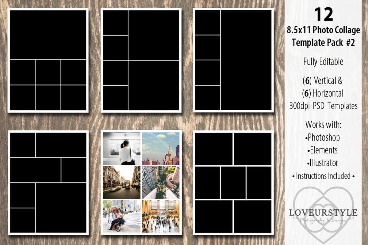 SALE Massive Photo Template Bundle, a Design Template by Loveurstyle Designs (Photo 31 of 39)