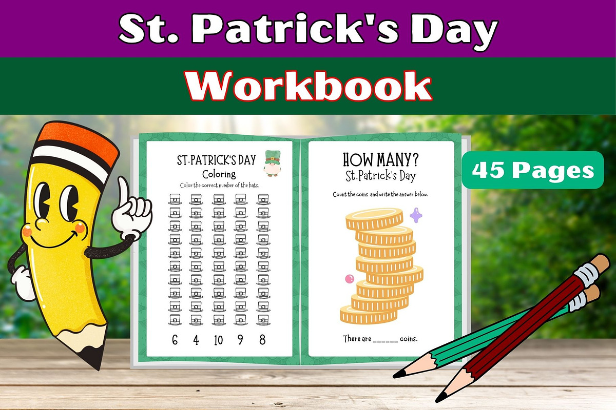 St. Patrick's Day Activity Workbook, a Templates & Theme by Premium Digital Templates (Photo 5 of 5)