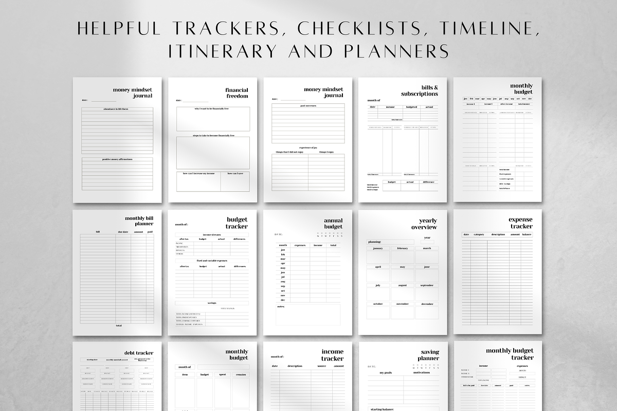 Digital Money Mindset Journal, a Stationery Template by BRANDcontent (Photo 2 of 6)