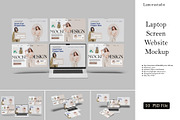 Laptop Screen Presentation Mockup, a Device Mockup by lamorastudio (Thumbnail 1 of 11)