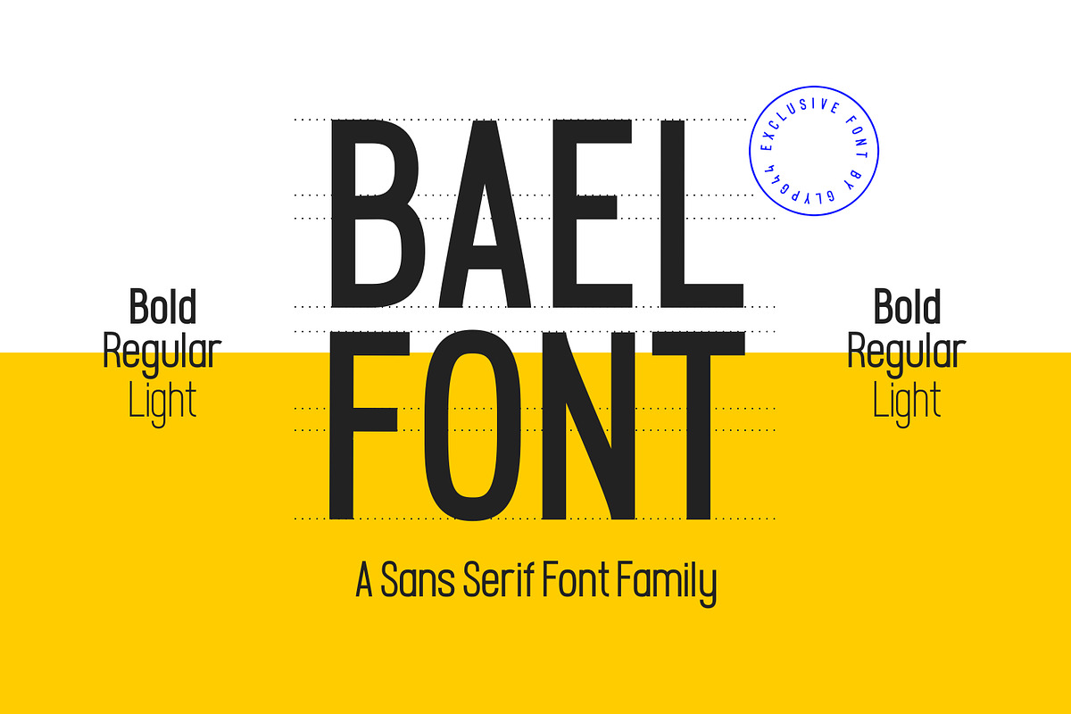 Bael | Font Family, a Sans Serif Font by Glyph44 (Photo 1 of 13)