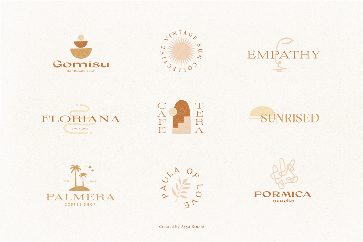 100 Handcrafted Logo Templates, a Branding & Logo Template by Ayya Studio (Photo 10 of 25)