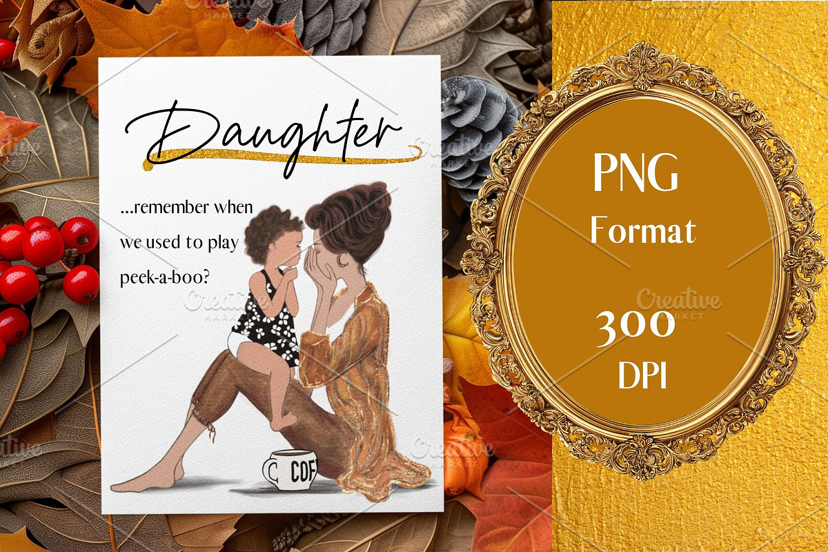 Mom Daughter & Coffee Illustration, a Person Illustration by faeDesign (Photo 1 of 4)