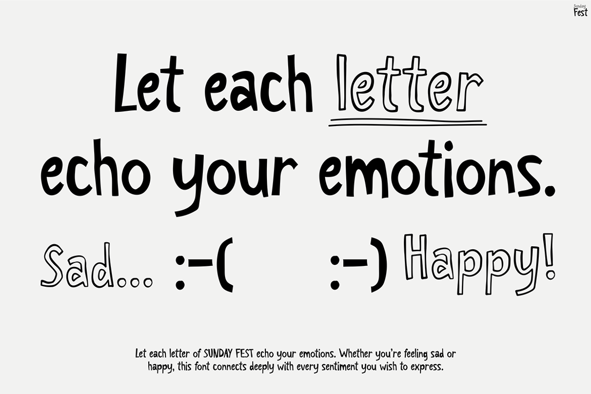 Sunday Fest, a Font by Pinisi ART (Photo 2 of 10)