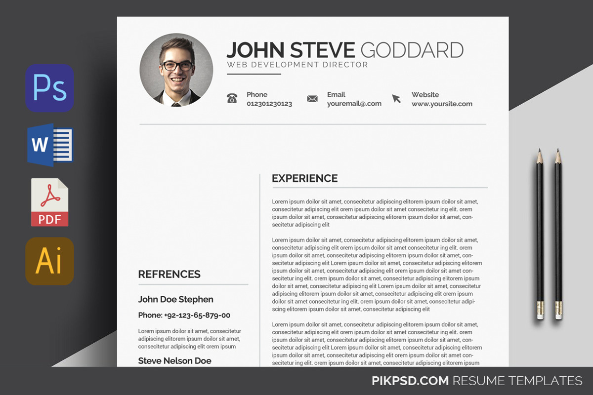 Resume CV, a Resume Template by graphicforest (Photo 5 of 5)