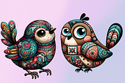 Folk Bird Clipart Png, an Object Graphic by Agnesagraphic (ID 95) (Thumbnail 6 of 7)
