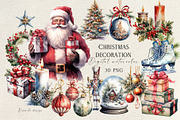 Christmas Decoration Clipart, a Seasonal Illustration by Vasmila (Thumbnail 1 of 6)