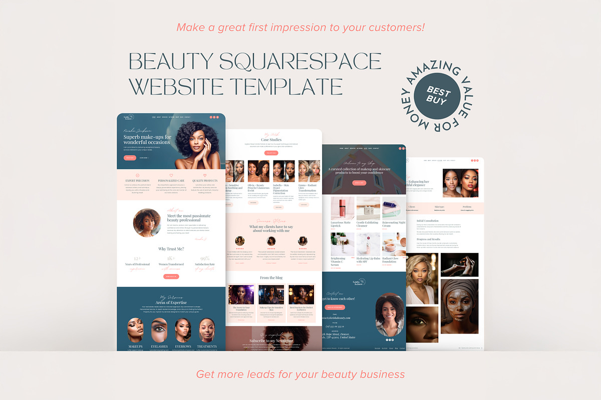 Beauty Squarespace Template preview 6