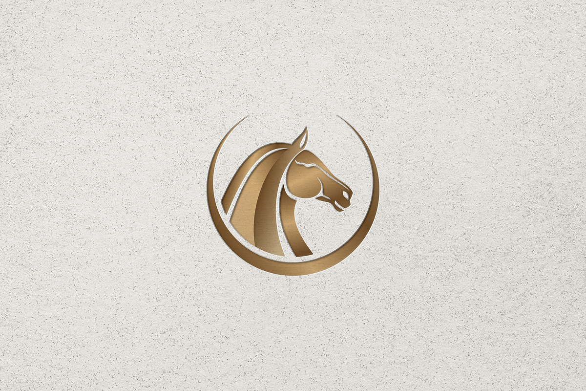 Minimalist Horse with Circle Logo, a Branding & Logo Template by Luxury Logos (Photo 4 of 4)