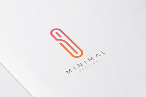 Minimal Line Initial Letter I Logo