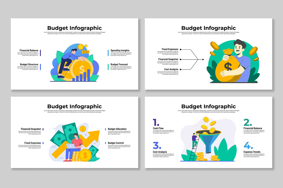 Budget Infographic, a Presentation Template by Mighty-Slide (Photo 3 of 4)