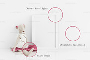 Nursery print mockup A3 A4 A5 A6, a Print Template by Grace White (Thumbnail 2 of 4)