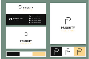 Business Card Template Featuring A