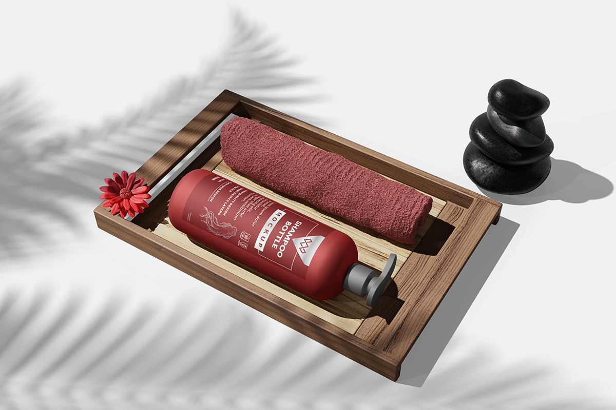 Shampoo Bottle Mockup Set, a Packaging Mockup by bimockup (Photo 5 of 6)