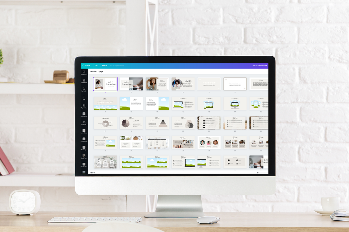 Slide Deck Canva, a Presentation Template by Joanna Lane Designs (Photo 3 of 4)
