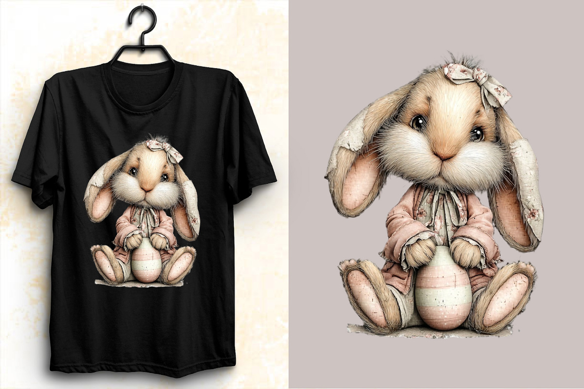 Whimsical Easter Bunny Clipart Bundl, an Illustration by SVGArt (Photo 6 of 7)