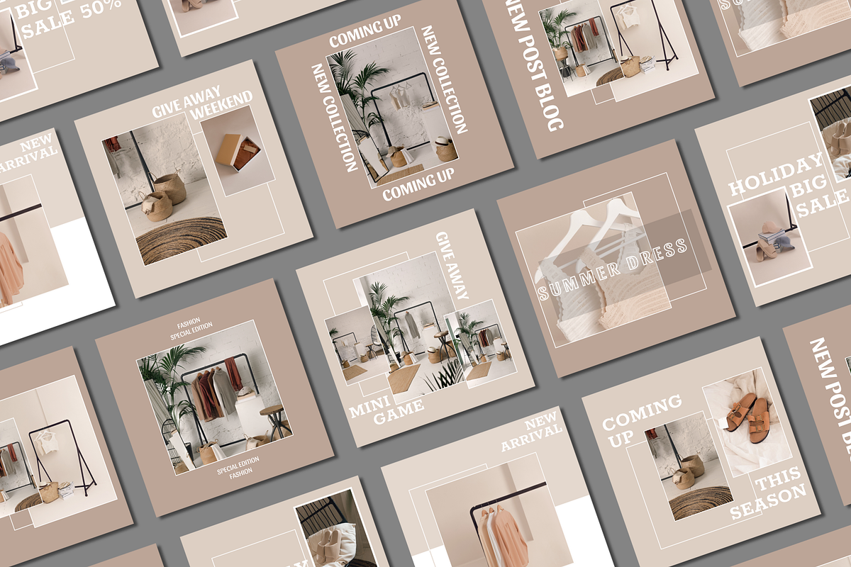 Aesthetic Canva IG Templates, a Social Media Template by Sparklingdesign4 (Photo 2 of 4)