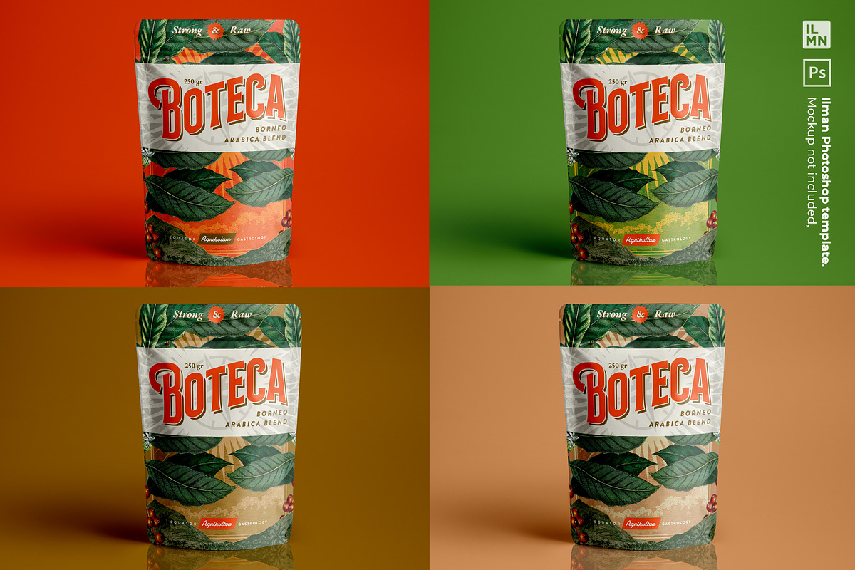 Boteca - Coffee Packaging Template, a Templates & Theme by Ilman (Photo 3 of 6)