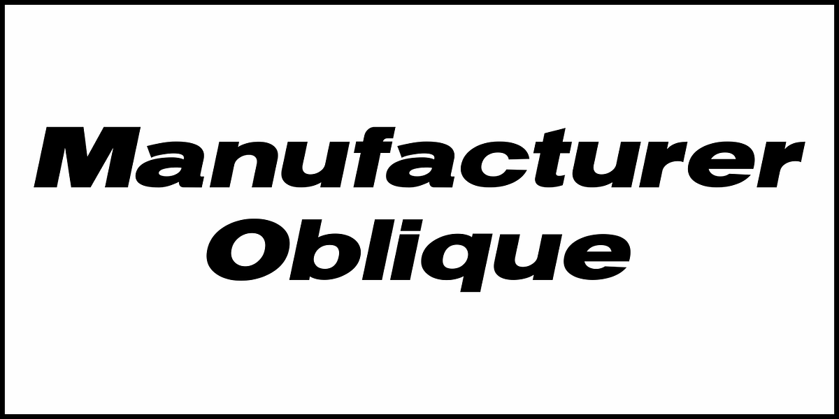 Manufacturer JNL, a Sans Serif Font by Jeff Levine Fonts (Photo 4 of 5)