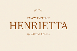 Henrietta Font Fonts Pairing - Dou