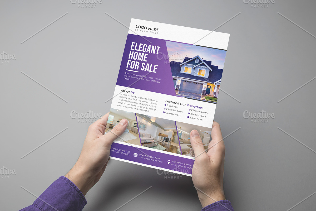 Modern Real Estate Flyer Template preview 3