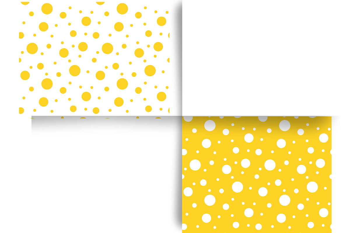 Yellow Polka Dot Seamless Patterns, a Pattern Graphic by Earley Bird Design Studio (Photo 3 of 8)