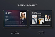 Resume Booklet Template Landscape, a Resume Template by TemplatesForest (Thumbnail 2 of 5)